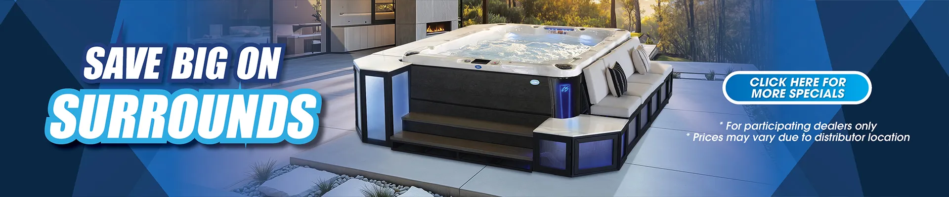 Calspas hot tub being used in a family setting - Galveston